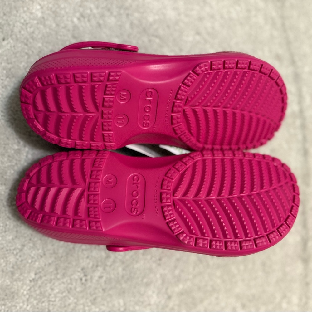 Crocs Classic Translucent Clogs Sandals Pink Size… - image 6